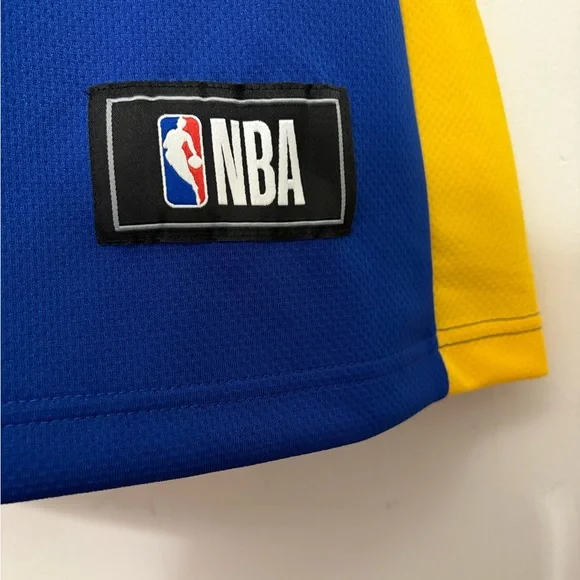 NWT - NBA Blue and Yellow Golden State Basketball Jersey - Curry #30 - Size XL - Picture 8 of 11